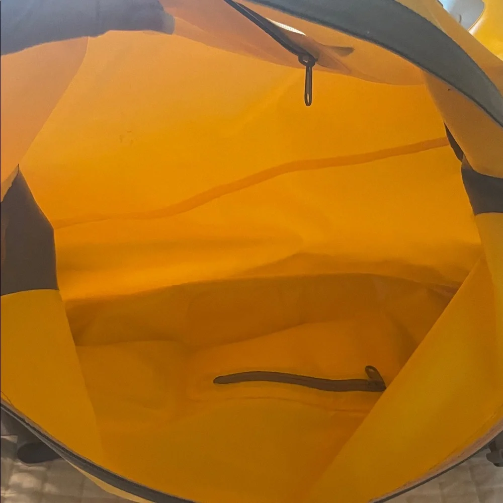 Skog A Kust Yellow Waterproof Duffel Bag sports travel 60L new